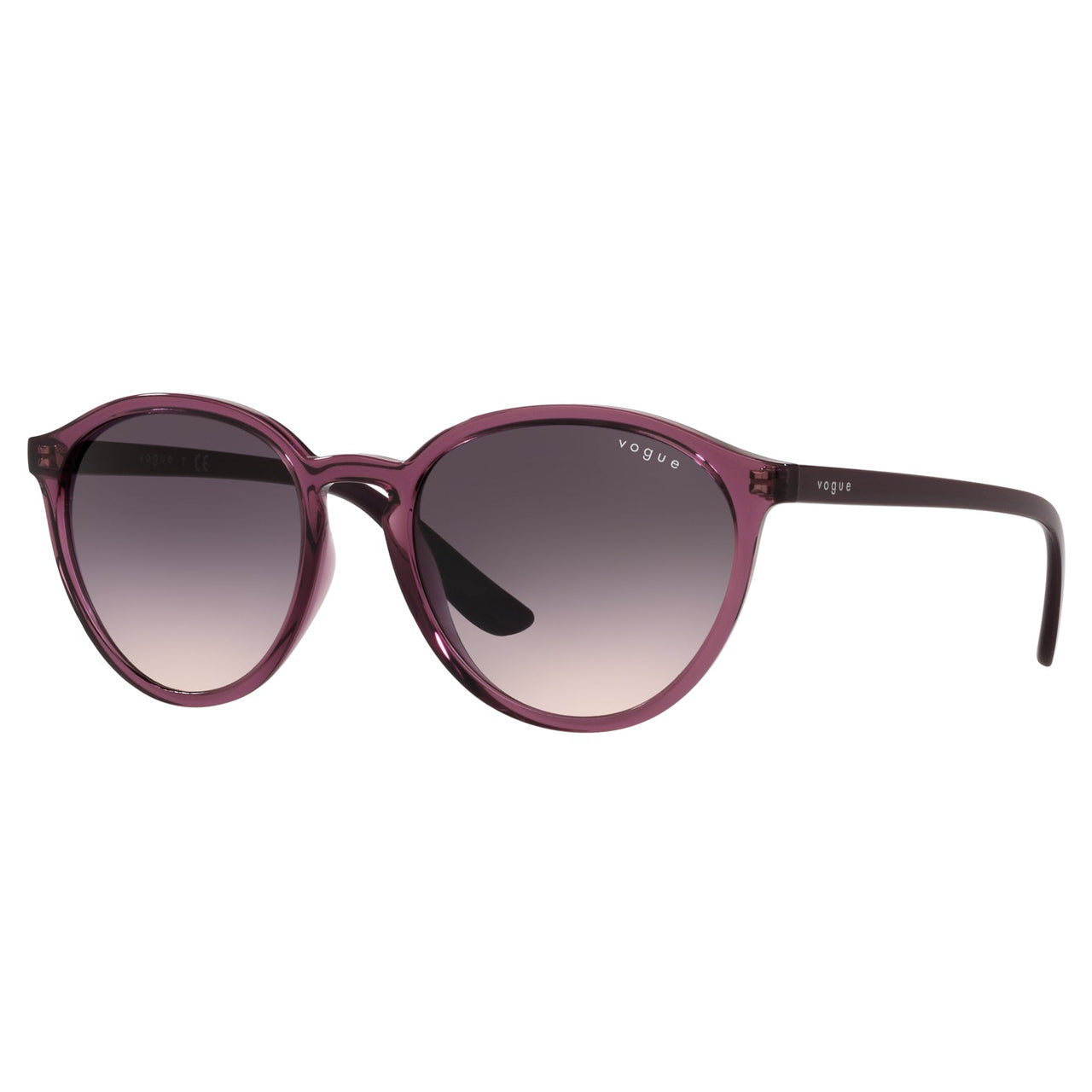 Sunglasses - Vogue 0VO5374S 276136 55 (V12) Ladies Violet Transparent Sunglasses