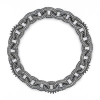 Thumbnail for Swarovski Atelier Kalix Collection Ladies Necklace Ruthenium Plated 5185940