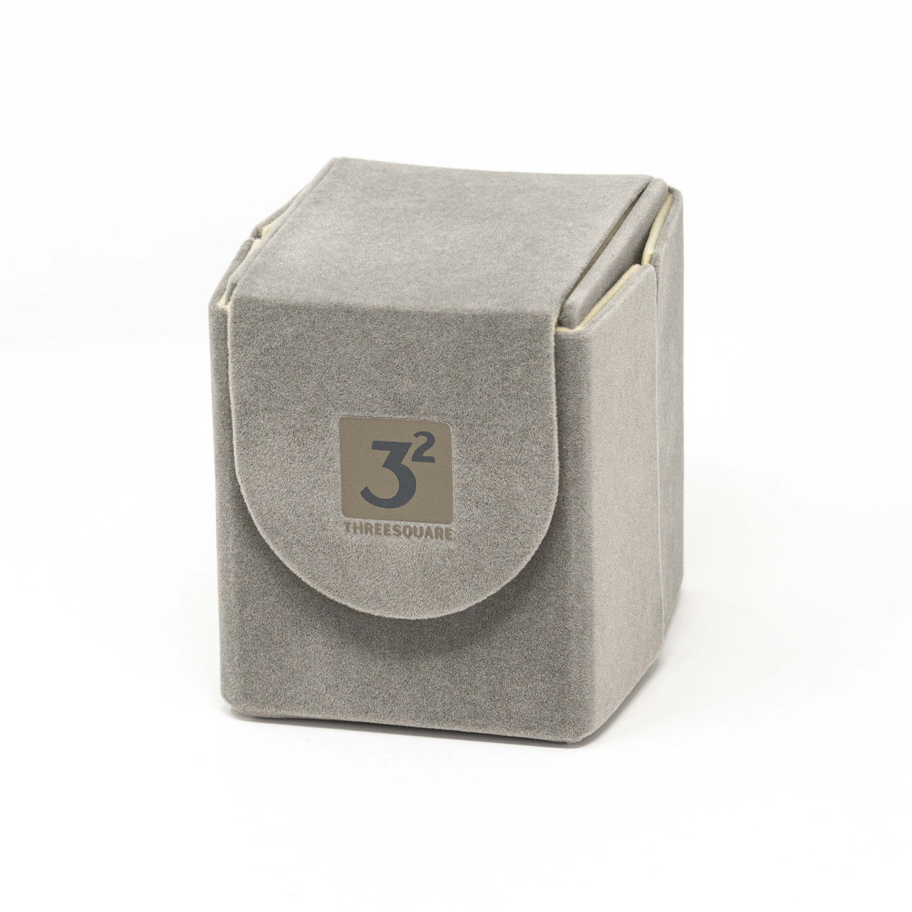 Three Square Men's Silver Blue Quartz Brown Leather Watch S1000BLB