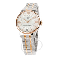 Thumbnail for Tissot Chemin Des Tourelles Powermatic 80 Ladies White Rose Gold Watch T0992072211801