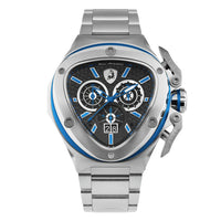 Thumbnail for Tonino Lamborghini Men’s Watch 56mm Spyder X Silver Blue TL9XC-SS-B