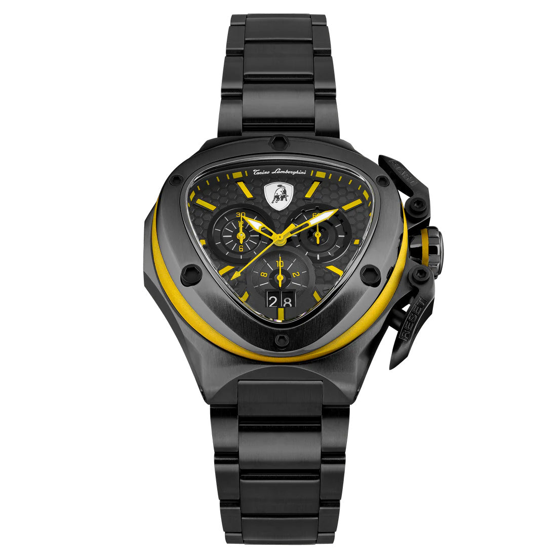 Tonino Lamborghini Men’s Watch 56mm Spyder X Black Yellow TL9XE-B