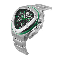 Thumbnail for Tonino Lamborghini Men's Watch 53mm Spyder X Silver Green TL9XF-SS-B