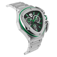 Thumbnail for Tonino Lamborghini Men's Watch 53mm Spyder X Silver Green TL9XF-SS-B