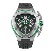 Thumbnail for Tonino Lamborghini Men's Watch 53mm Spyder X Silver Green TL9XF-SS