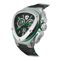 Thumbnail for Tonino Lamborghini Men's Watch 53mm Spyder X Silver Green TL9XF-SS