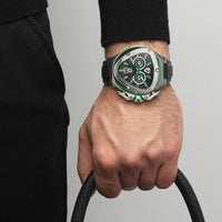 Thumbnail for Tonino Lamborghini Men's Watch 53mm Spyder X Silver Green TL9XF-SS