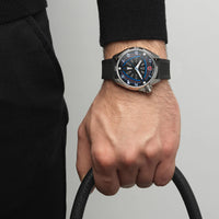 Thumbnail for Tonino Lamborghini Men's Watch 42mm Shock ABS Silver Blue TLABSB-SS-R