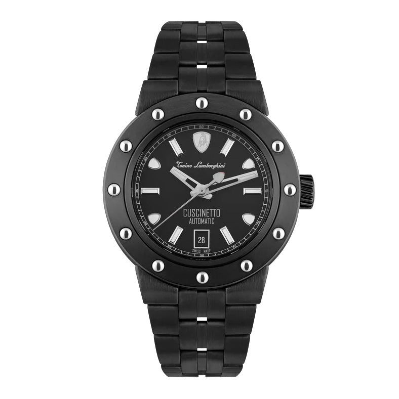Tonino Lamborghini Men's Watch 42mm Cuscinetto Black White TLF-T01-7-B