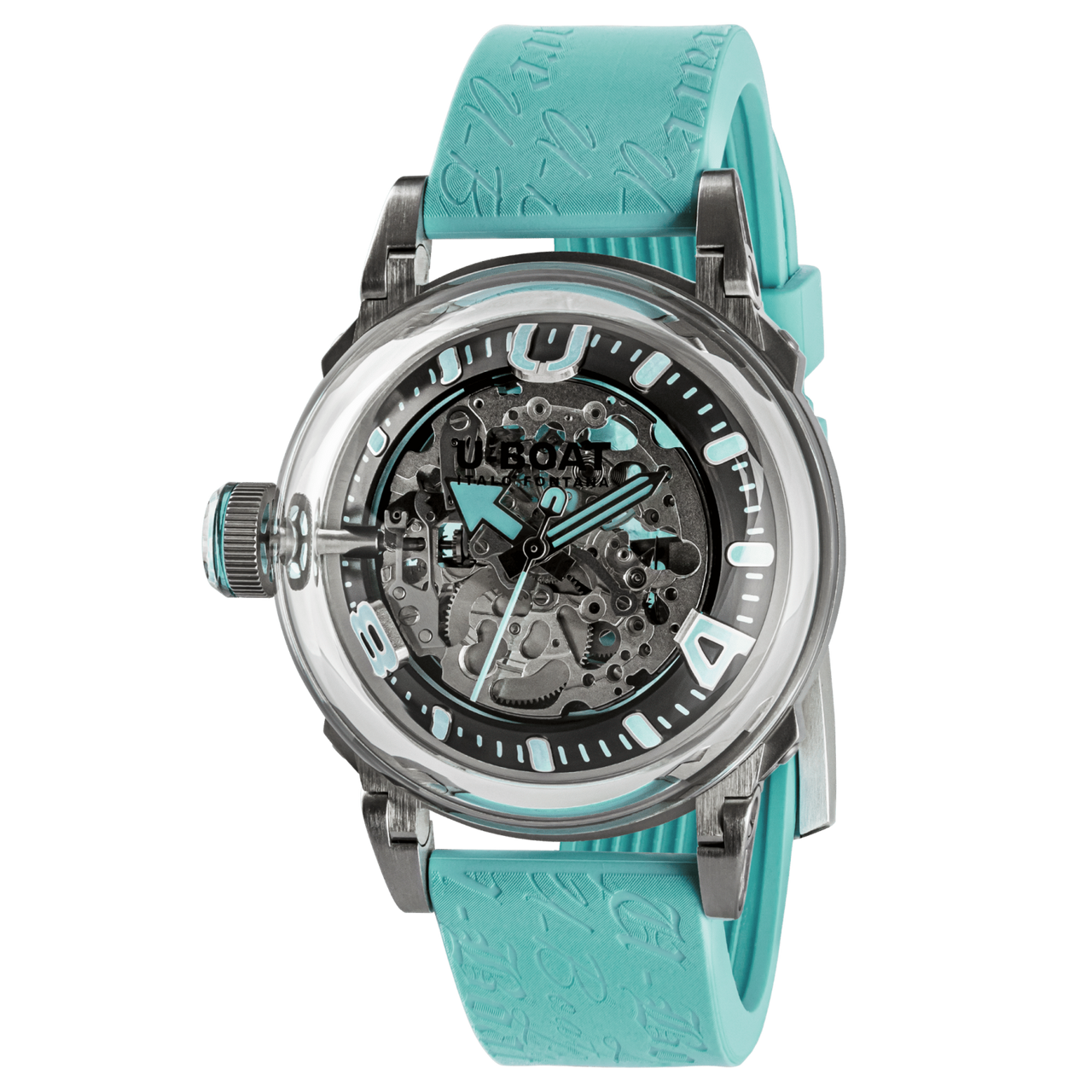 U-Boat Men's Watch 44mm U-65 Automatic Turquoise 3345