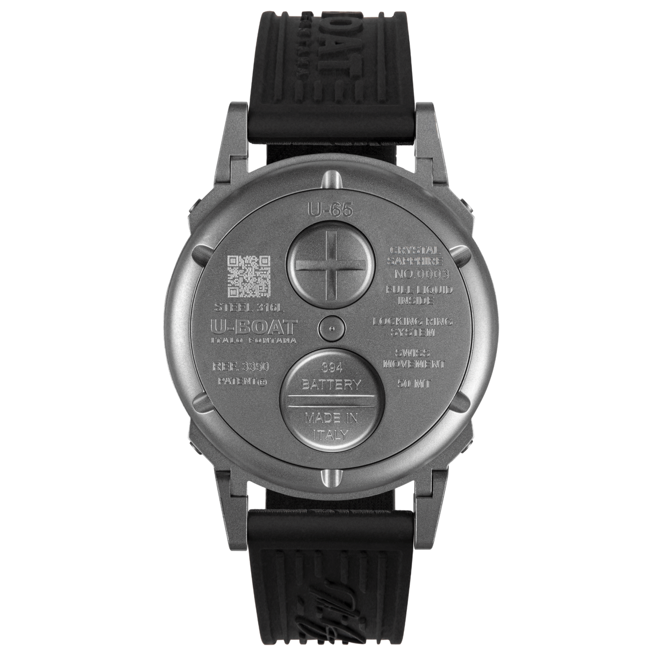 U-Boat Men’s Watch 44mm U-65 Black Green 3350