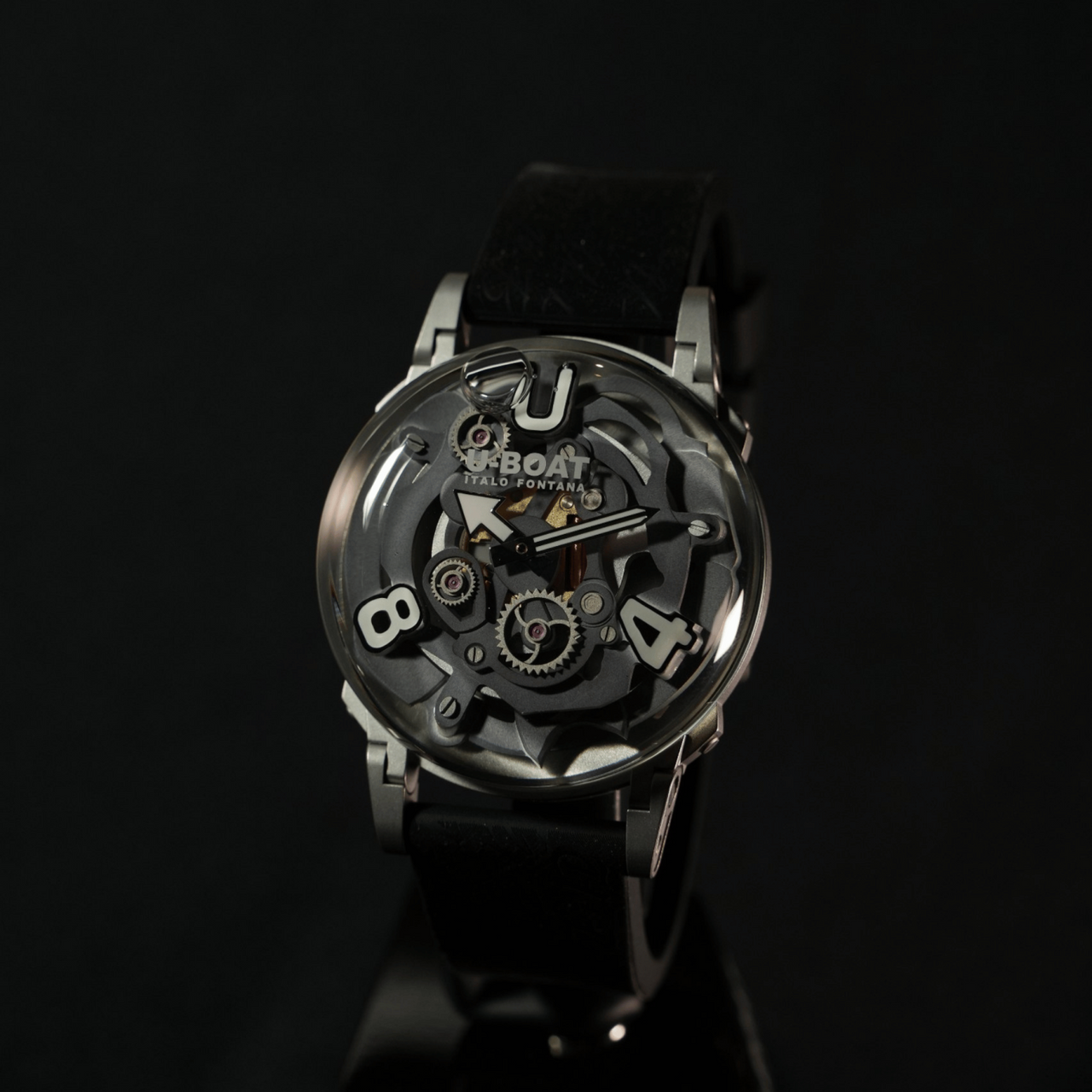 U-Boat Men's Watch 44mm U-65 Grey Stainless Steel 3354