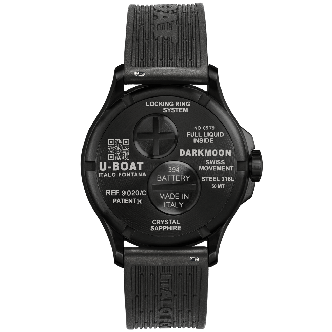 U-Boat Men’s Watch 42mm Darkmoon Oil Immersion Blue 9021/C