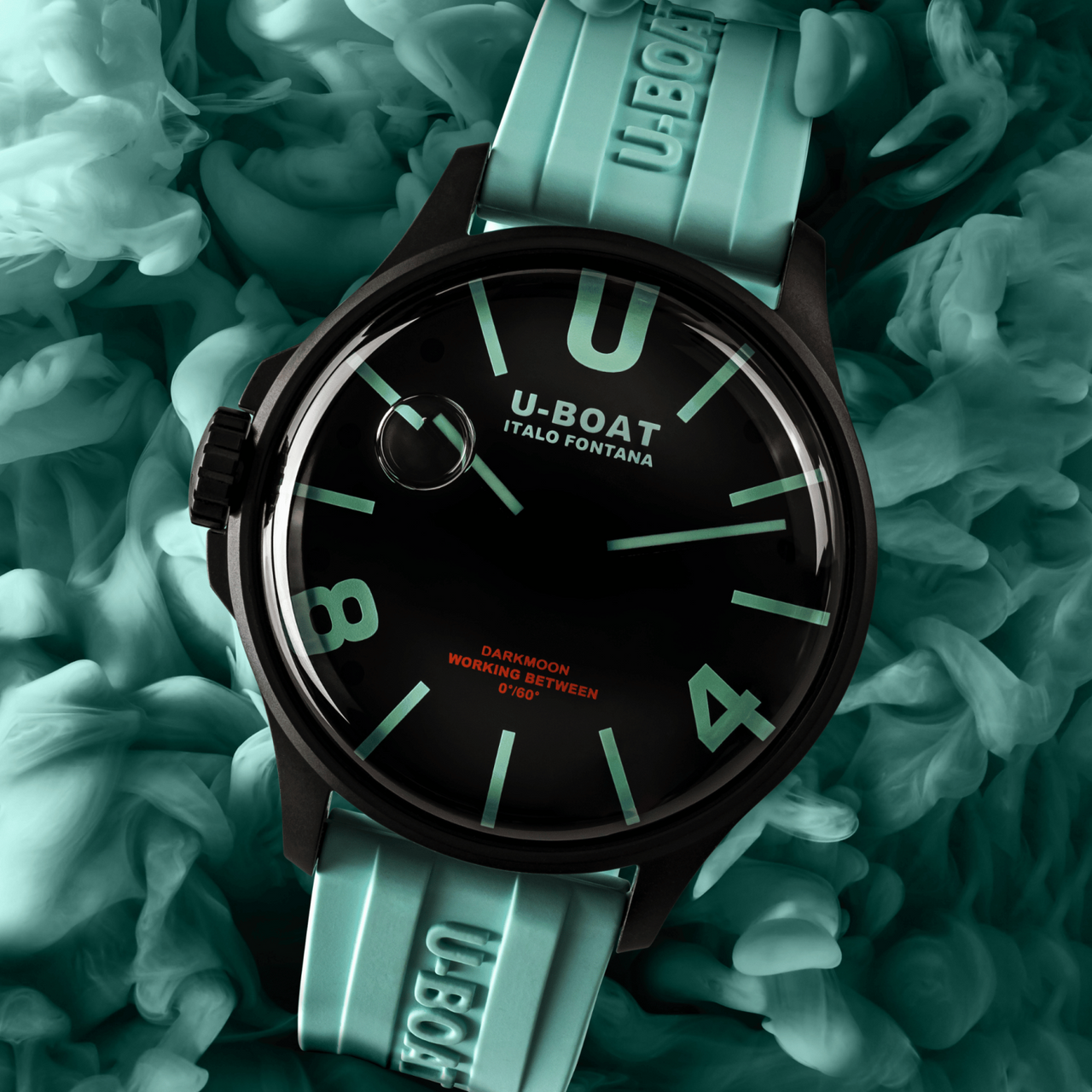 U-Boat Men’s Watch 47mm Darkmoon Oil Immersion Aquamarine 9526/B