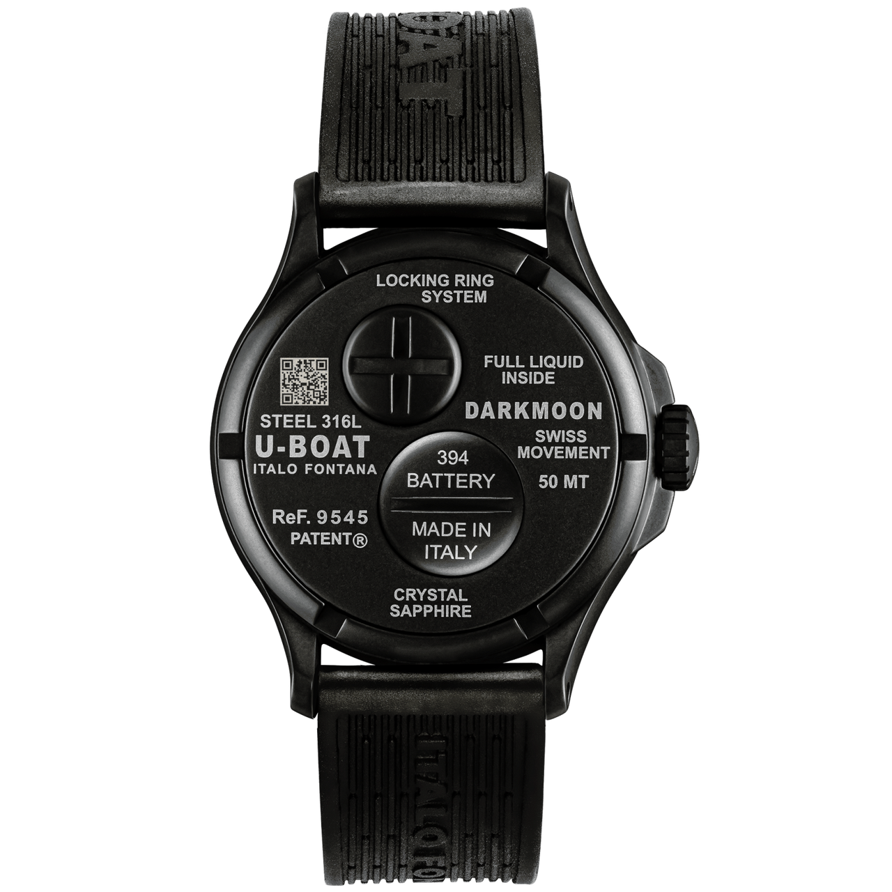 U-Boat Men’s Watch 40mm Darkmoon Oil Immersion Black 9545