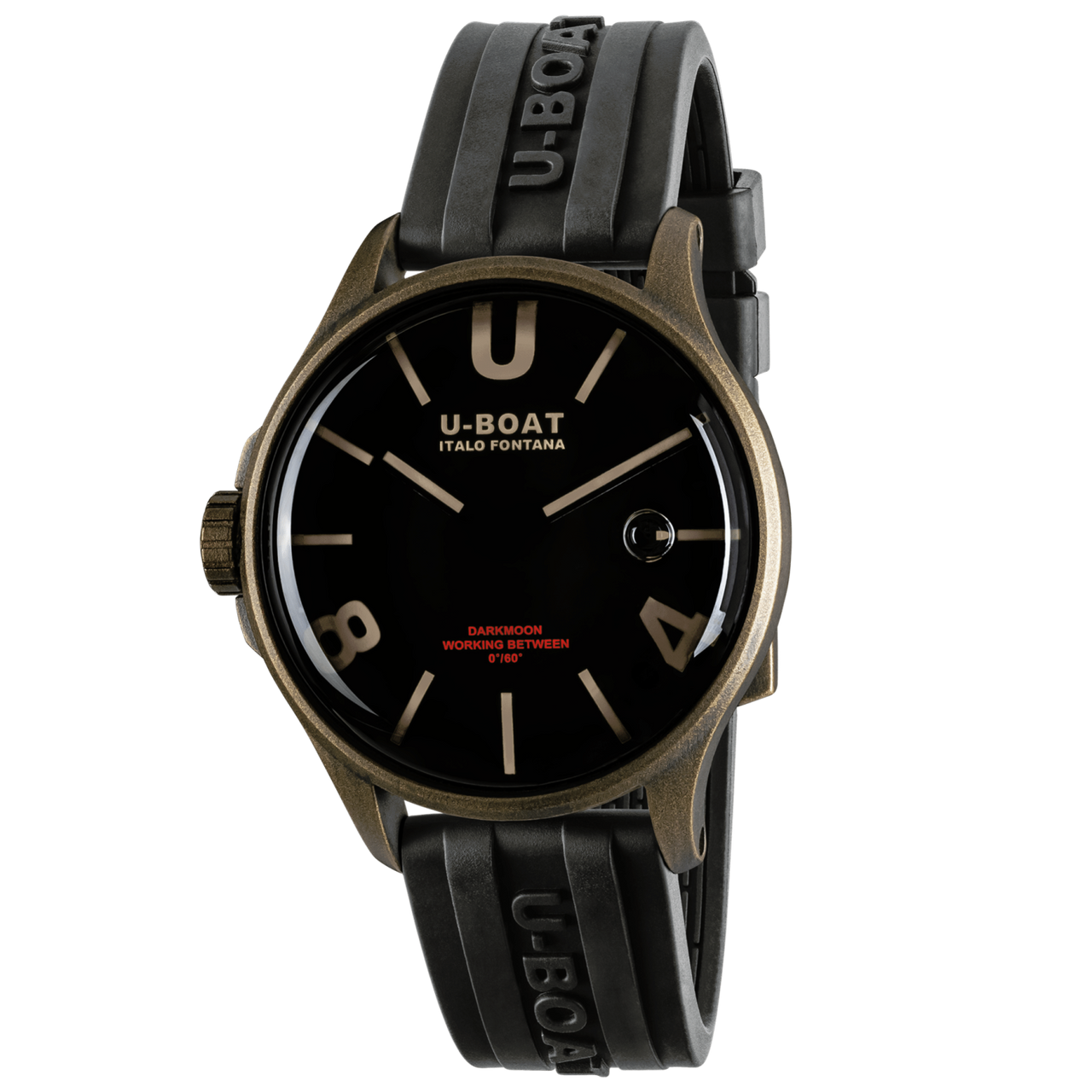 U-Boat Men’s Watch 40mm Darkmoon Vintage Oil Immersion Brown 9549