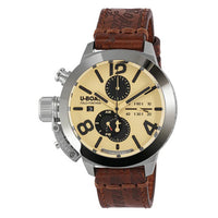 Thumbnail for U-Boat Men’s Watch 45mm Classico Tungsten Chronograph Beige Brown 9568/A