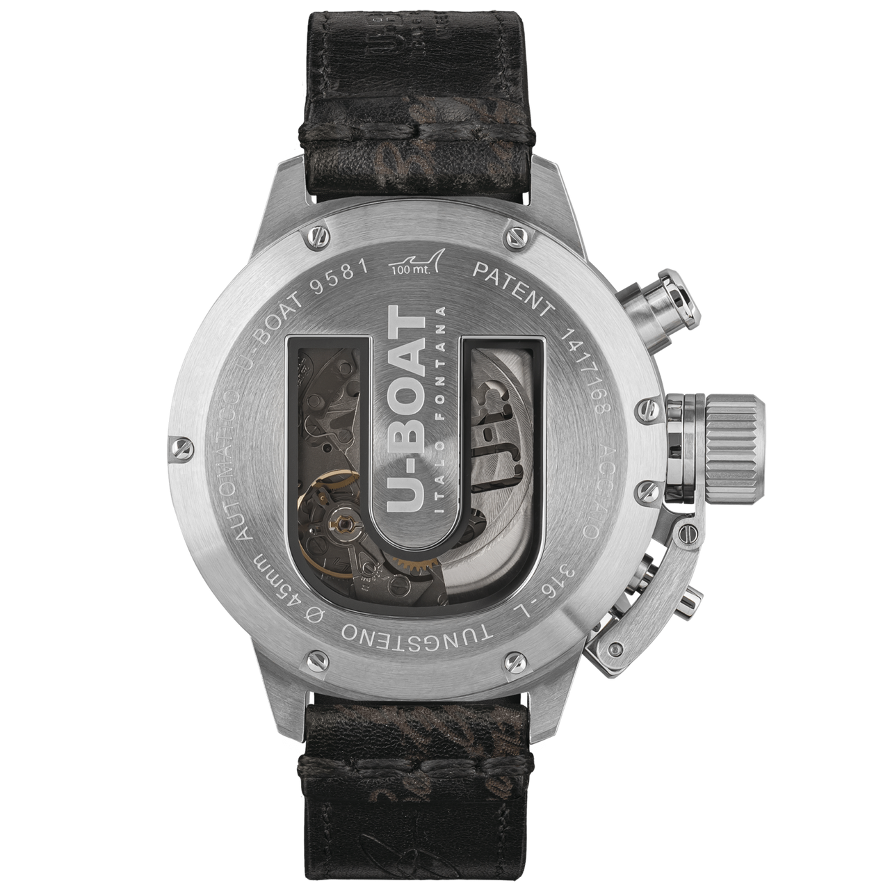 U-Boat Men’s Watch 45mm Classico Tungsten Chronograph Green 9581/A