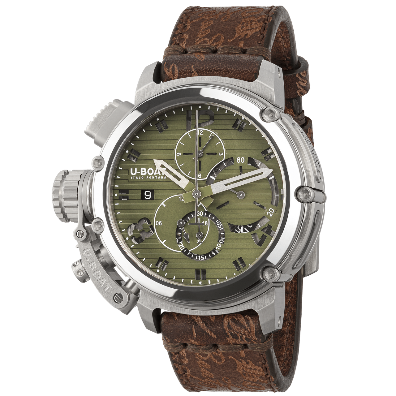 U-Boat Men’s Watch 46mm Chimera Chronograph Green 9591