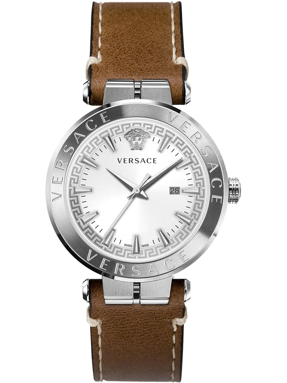 Versace Men's Watch Aion 44mm White Brown VE2G00121
