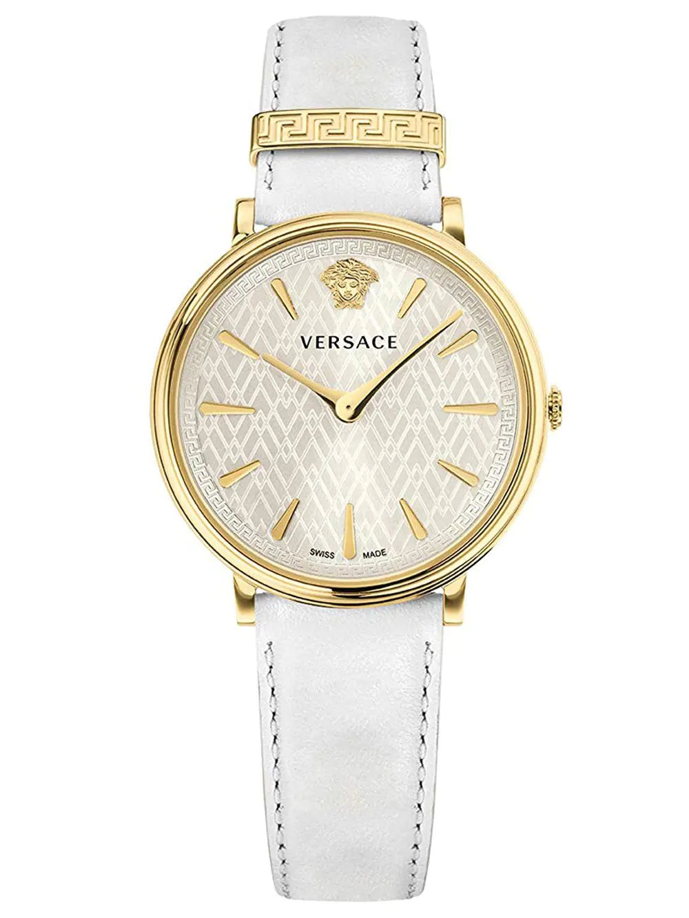 Versace Ladies Watch V-Circle 38mm White Gold VE8100319