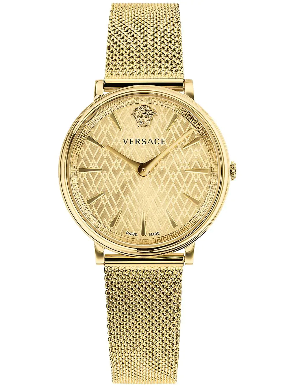 Versace Ladies Watch V-Circle 38mm Gold VE8100619