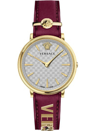 Thumbnail for Versace Ladies Watch V-Circle 38mm Red Grey VE8104322