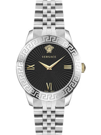 Thumbnail for Versace Ladies Watch Greca Signature 38mm Black Silver VEVC00419