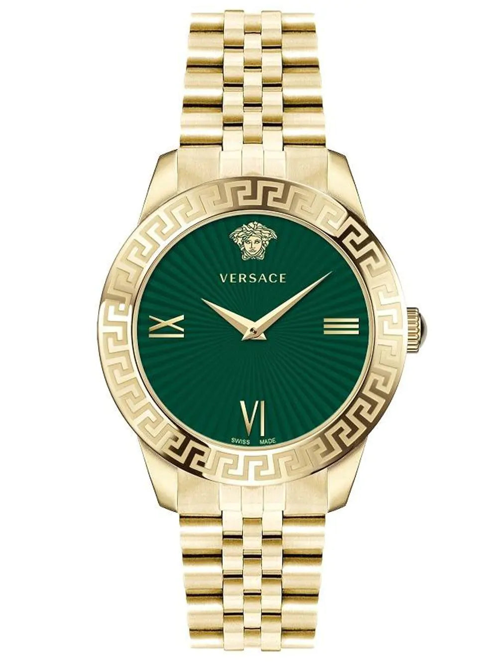 Versace Ladies Watch Greca Signature  38mm Green Gold VEVC00619