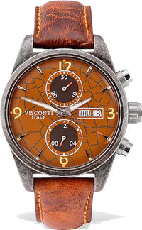 Thumbnail for Visconti Men's Watch Roma 60s Chrono Limited Edition Brown KW21-05
