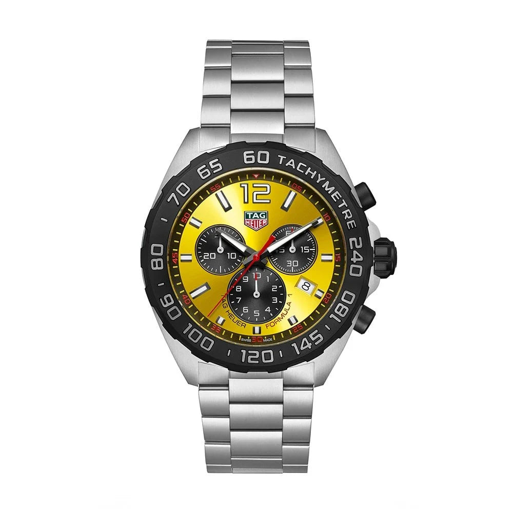 Tag Heuer Watch Formula Chronograph Yellow