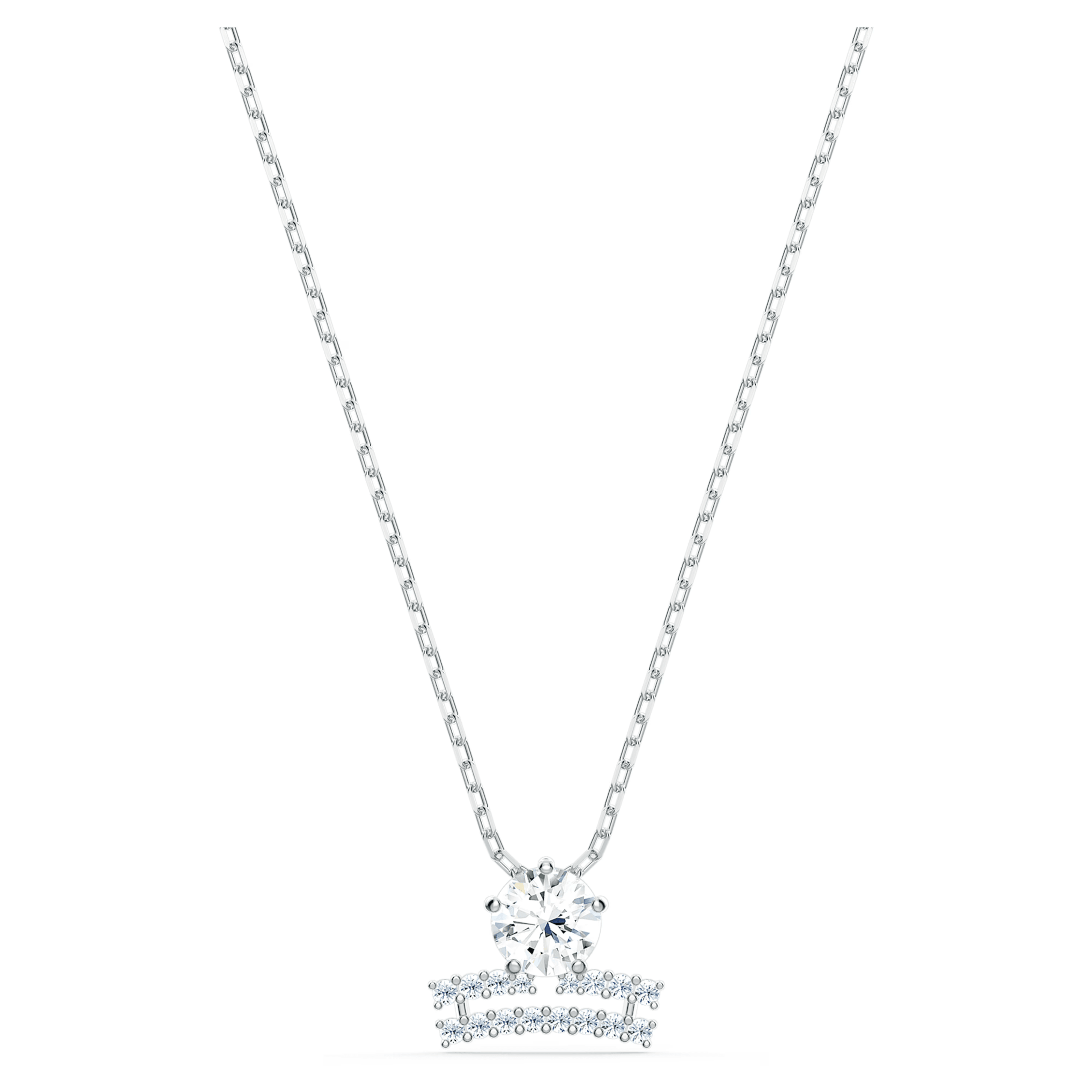 Swarovski Zodiac II Necklace Pendant Libra Silver White Metal Finish 5563895