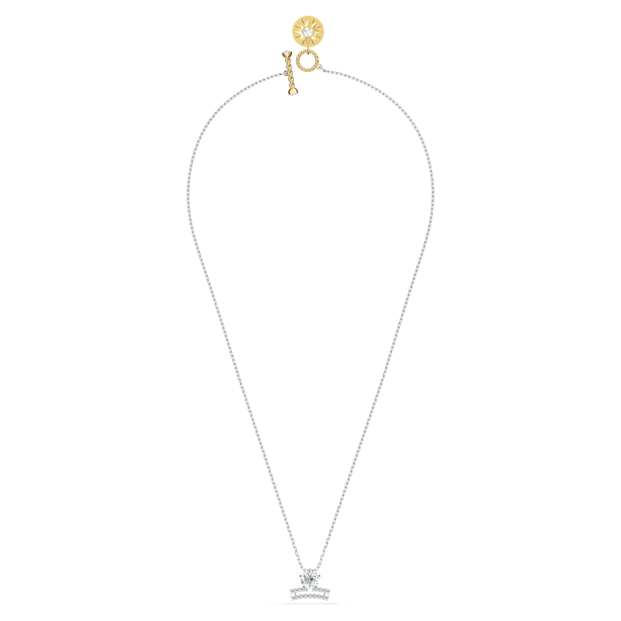 Swarovski Zodiac II Necklace Pendant Libra Silver White Metal Finish 5563895