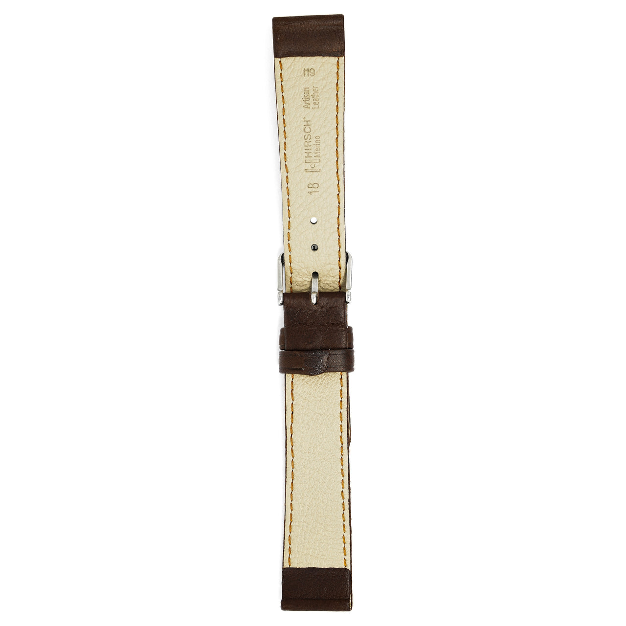 Hirsch Watch Merino 18mm Long Brown Leather Strap – Watches & Crystals
