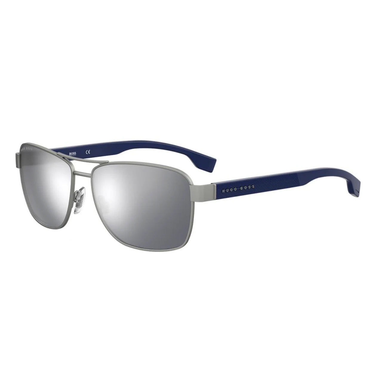 Boss by BOSS Men's Sunglasses Browline Blue/Silver 1240/S 9T9/T4 60