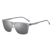 Thumbnail for Boss by BOSS Men's Sunglasses Classic Square Silver/Grey 1410/F/S R81/T4