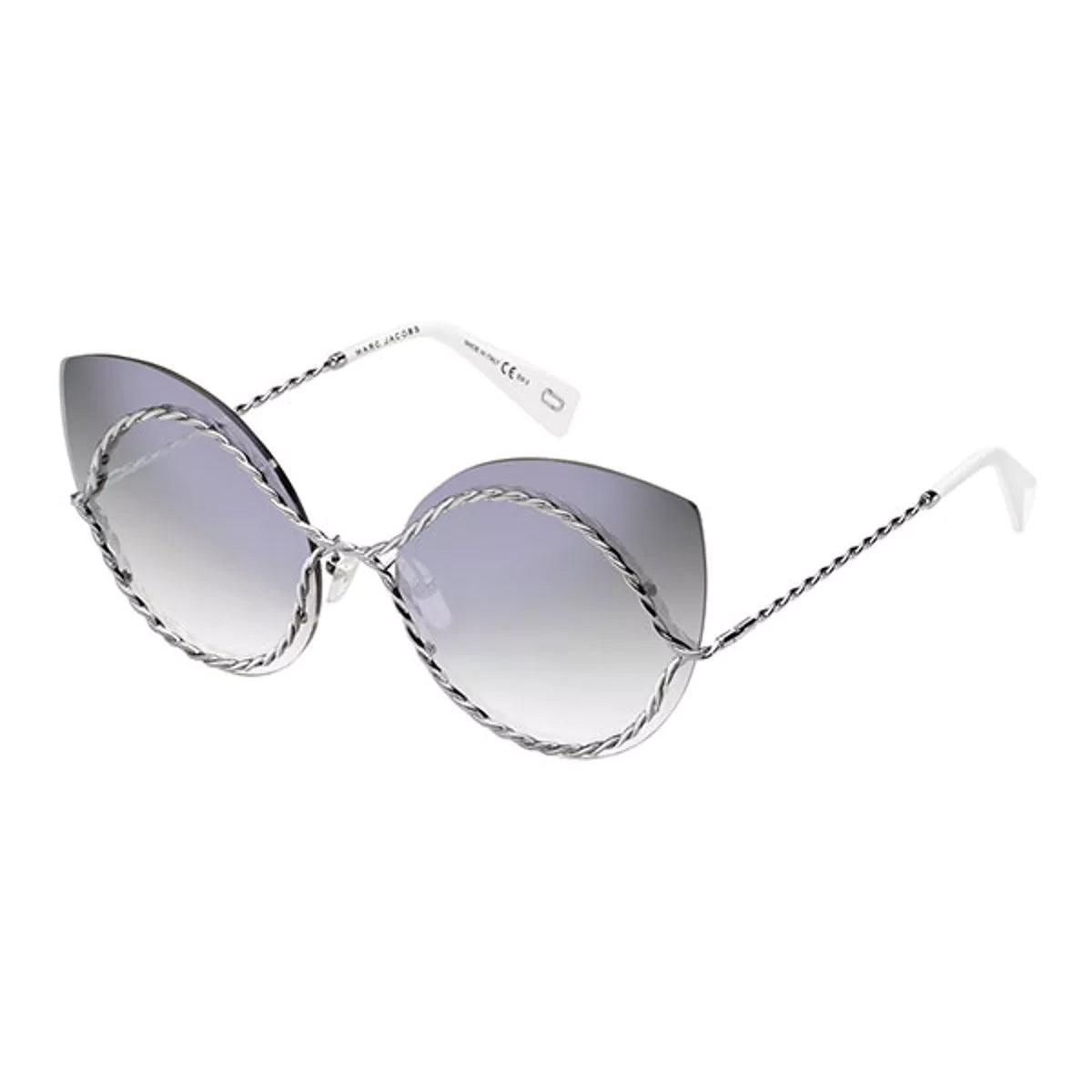 Marc Jacobs Women's Cat Eye Sunglasses Rimless Gradient Grey MARC 161/S 6LB