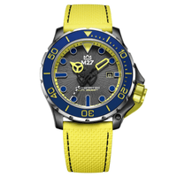 Thumbnail for M2Z Men's Watch Diver 200 Yellow IP Black 200-006