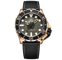 Thumbnail for M2Z Men's Watch Diver 200 Black IP Rose Gold 200-008