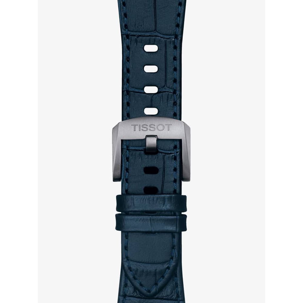 Tissot Men's Watch PRX Blue Leather T1374101604100