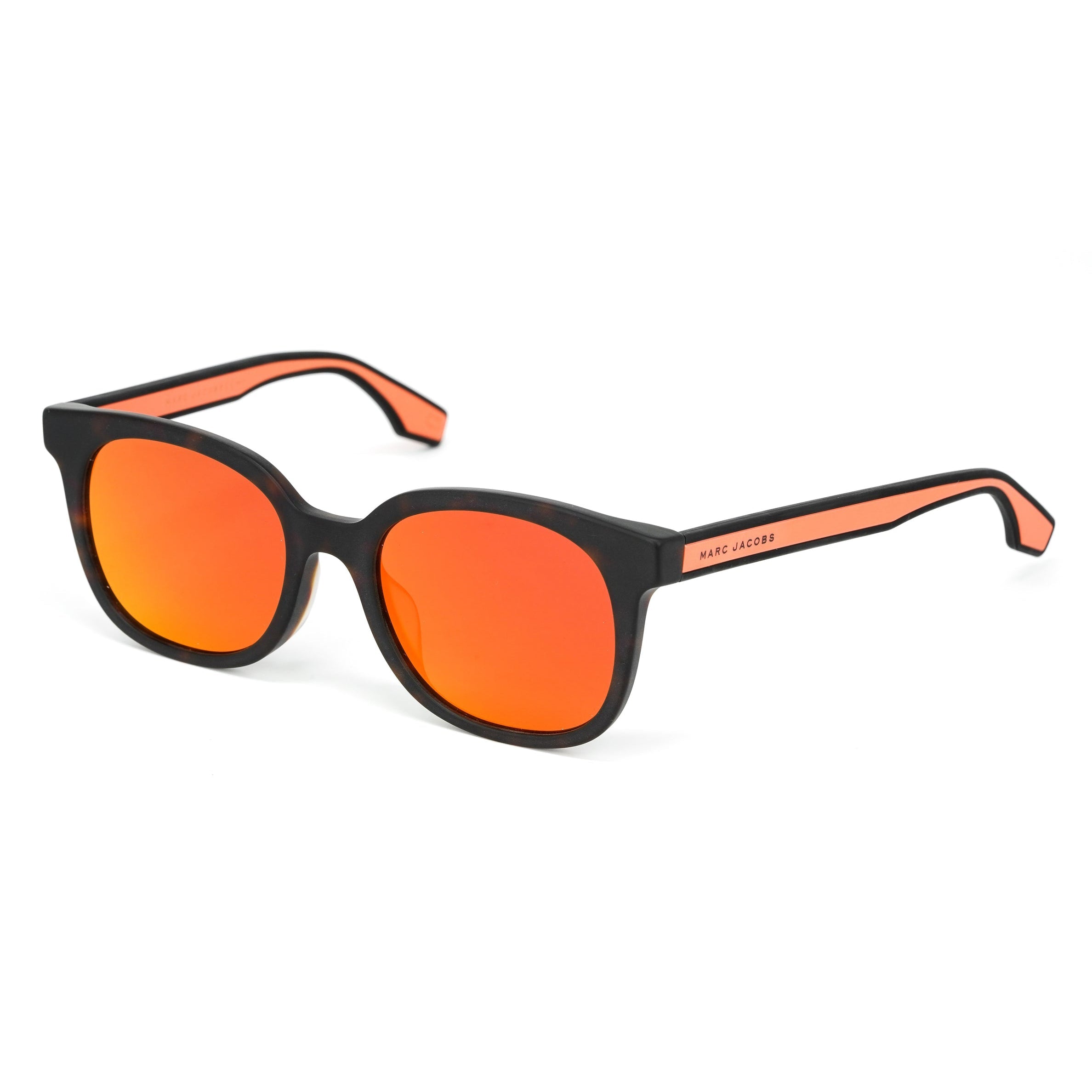 Marc Jacobs Men's Square Sunglasses Havana Orange Mirror Marc 289/F/S L9G