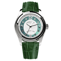 Thumbnail for Armand Nicolet Ladies Watch M03-3 Green Leather A151BAA-AV-P882VR8