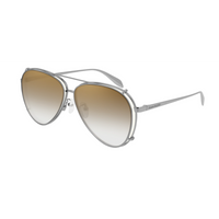 Thumbnail for Alexander McQueen Unisex Sunglasses Pilot Bronze AM0263S-003 62