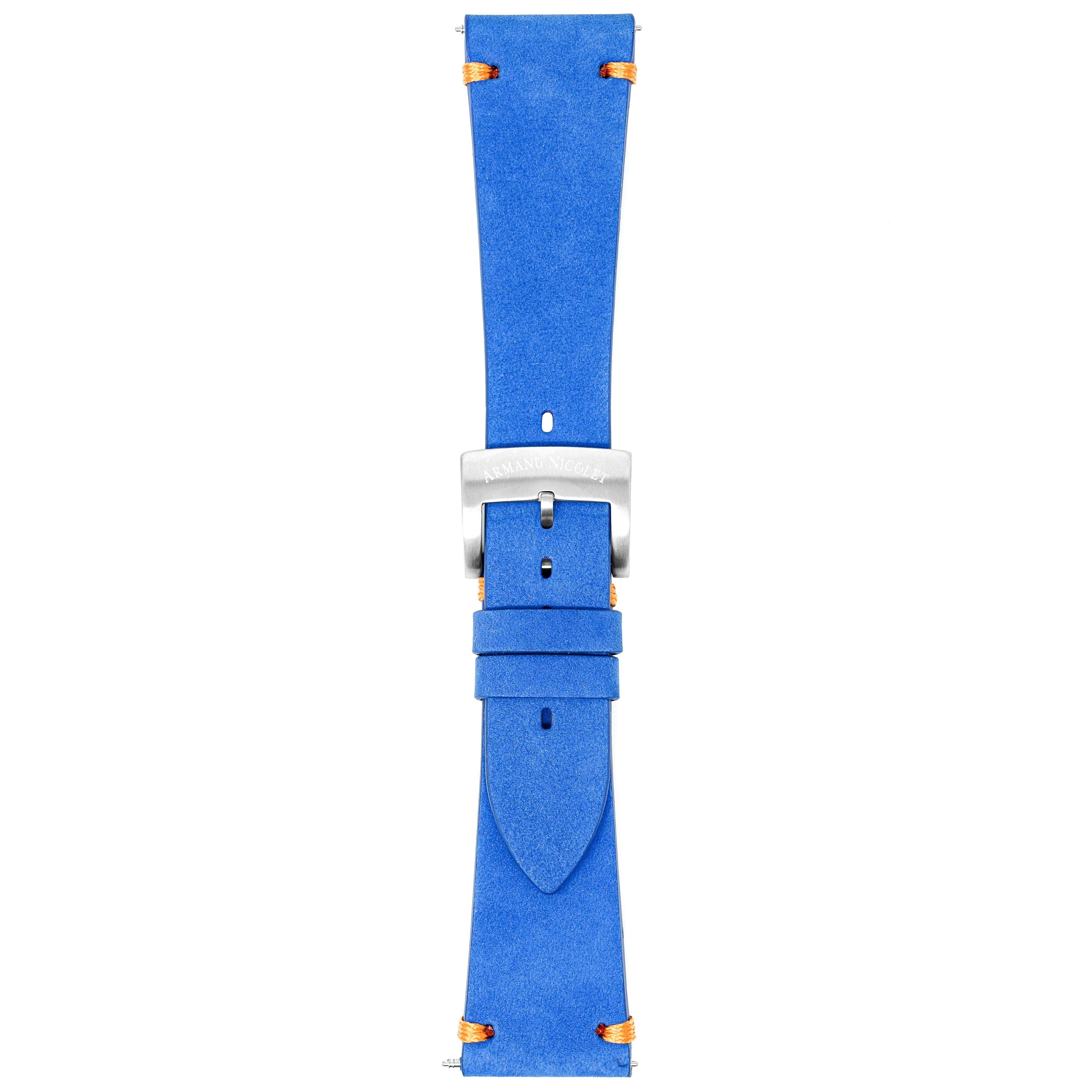 Armand Nicolet Watch Blue Leather Strap