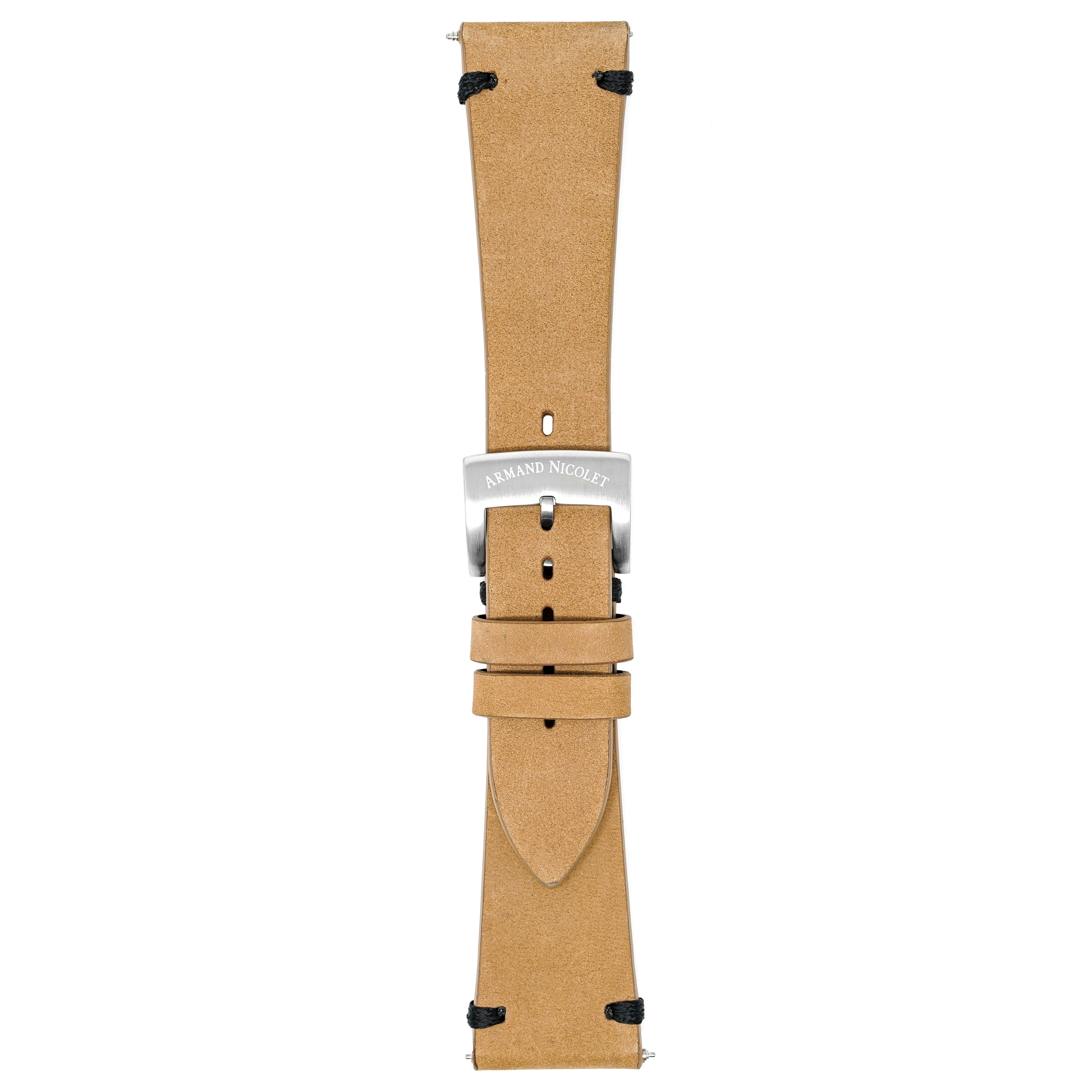 Armand Nicolet Watch Brown Leather Strap