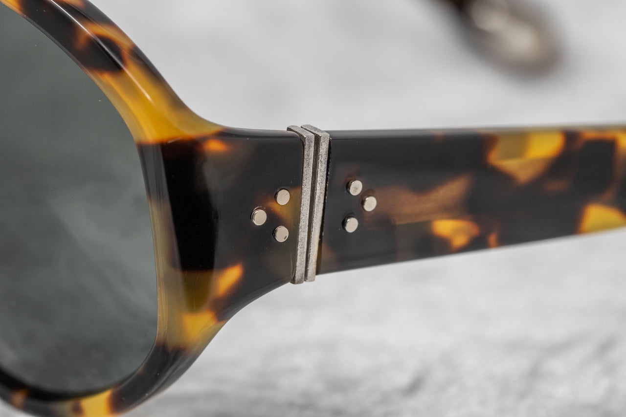 Ann Demeulemeester Ladies Sunglasses Oversized Tortoise Shell and Grey AD6C2SUN