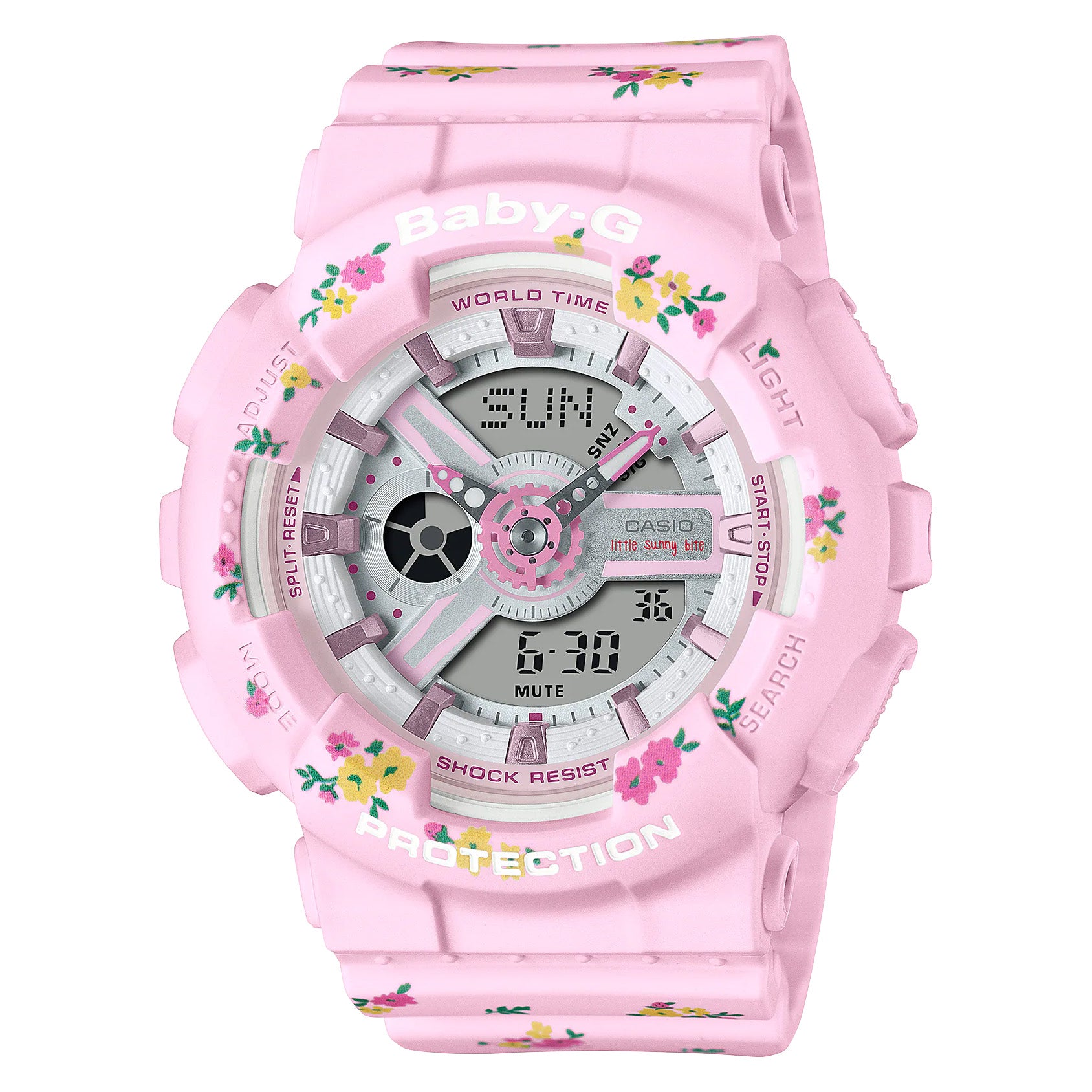 Casio Baby-G Watch Ladies Limited Edition Pink Floral BA-110LSB-4ADR