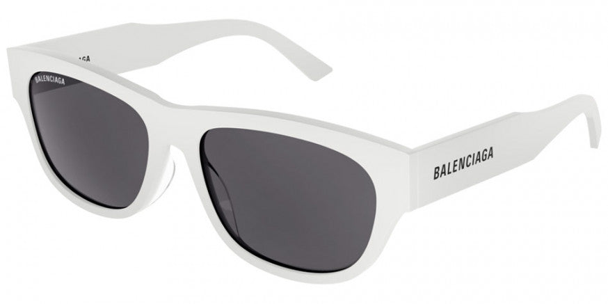 Balenciaga Women's Sunglasses Rectangular White BB0164S-003 57