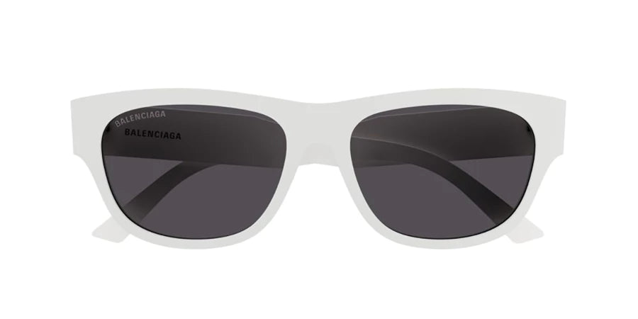 Balenciaga Women's Sunglasses Rectangular Ivory Grey BB0164S-003 57