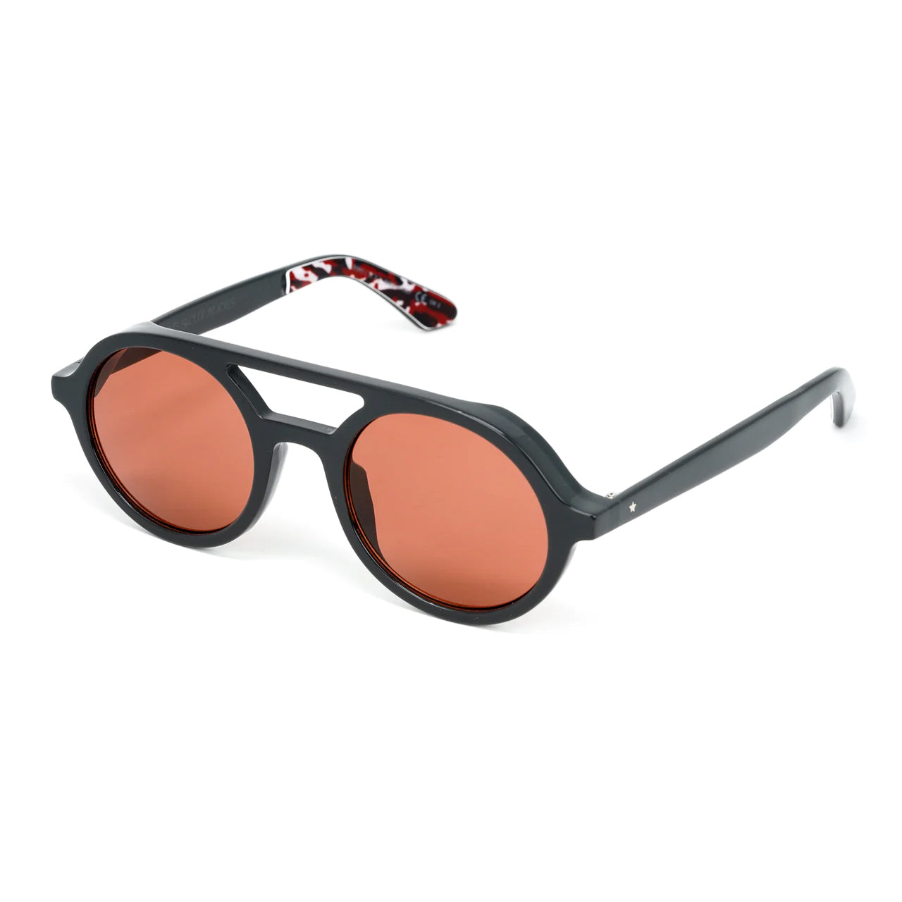 Jimmy Choo Men's Sunglasses Round Browline Black/Pink BOB/S KB7
